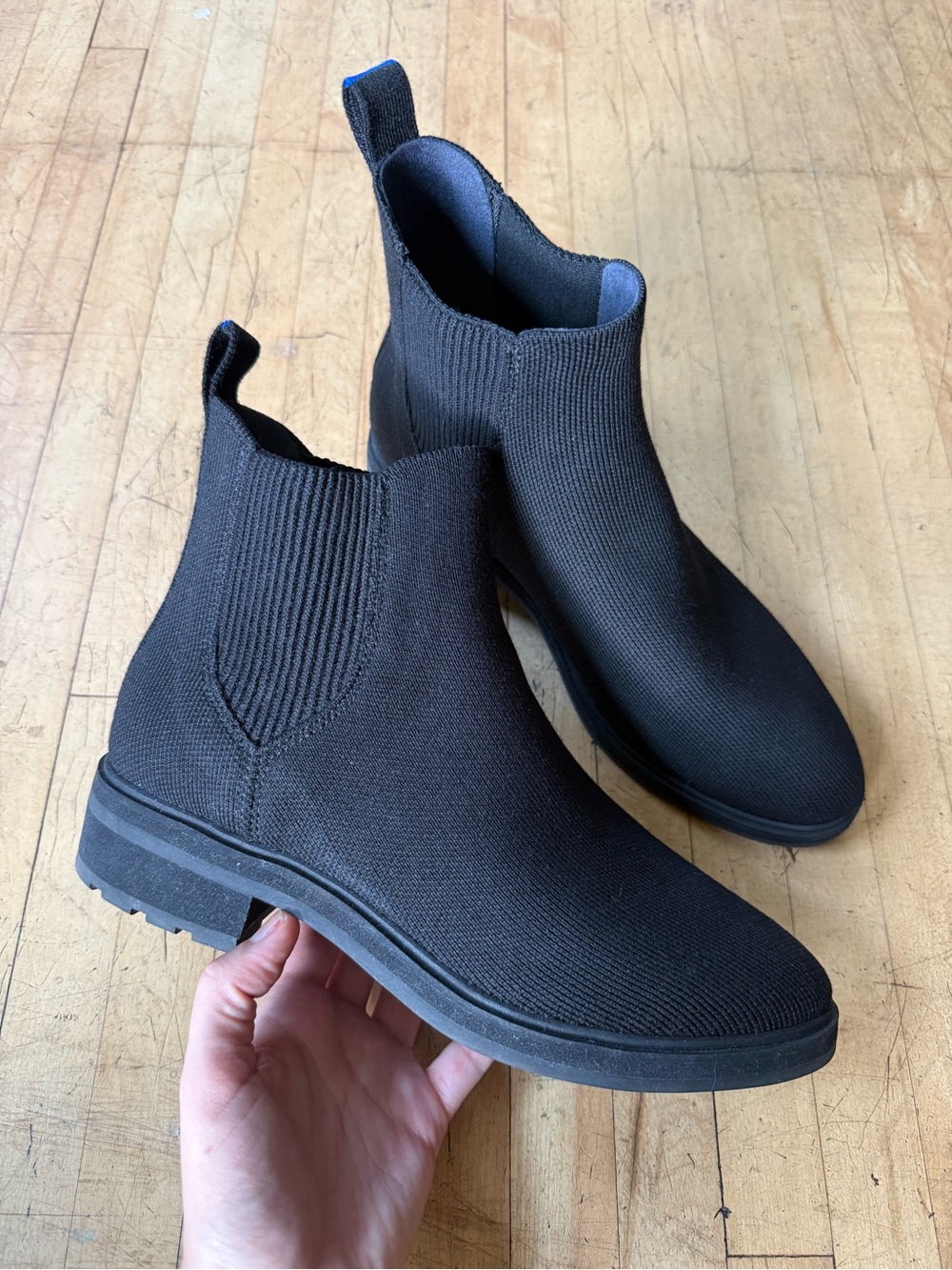 ROTHY’S The Utility Merino Wool Chelsea Lug Boot Slip On US 8
